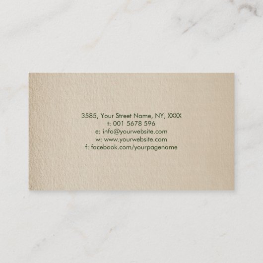 Illustratie van de Waterverf voor aromatische olië Visitekaartje (Achterkant)