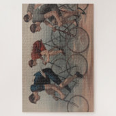 Illustratie van de  wielrenbaan (1896) legpuzzel (Verticaal)