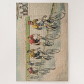 Illustratie van de  wielwielrennen (1894) legpuzzel (Verticaal)