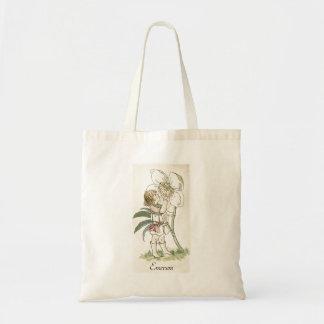  illustratie van de winter voor het bloeiende kind tote bag