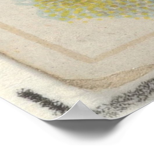 Illustratie van de  Witte Staarder (1888) Poster (Hoek)