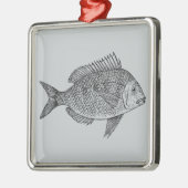  illustratie van de zeescheepvaart metalen ornament (Links)