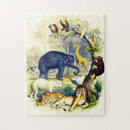 illustratie van dieren door Oliver Goldsmith Legpuzzel