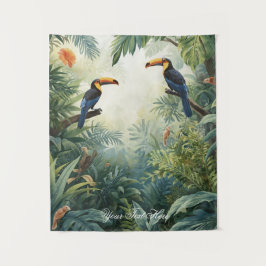 Illustratie van dieren in het wild Gepersonaliseer Wandkleed