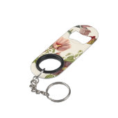 Illustratie van diverse bloemen  mini flessenopener (Achterkant Gekanteld)