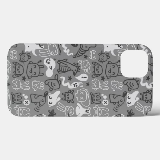 illustratie van doedels Case-Mate iPhone case (Achterkant (horizontaal))
