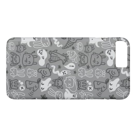 illustratie van doedels Case-Mate iPhone case (Achterkant (Horizontaal))