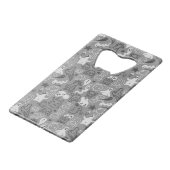 illustratie van doedels creditkaart flessenopener (Voorkant Gekanteld)