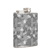 illustratie van doedels heupfles (Rechts)