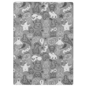 illustratie van doedels klembord (Achterkant)