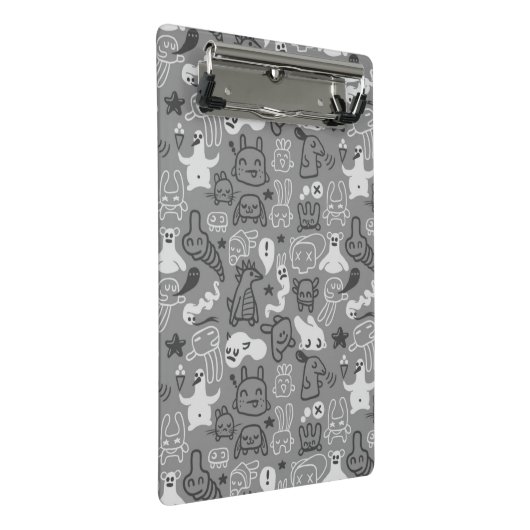 illustratie van doedels mini klembord (Schuin)