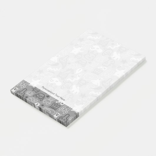 illustratie van doedels post-it® notes (Schuin)