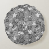 illustratie van doedels rond kussen (Achterkant)