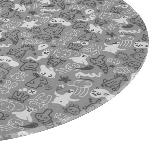 illustratie van doedels snijplank (Hoek)