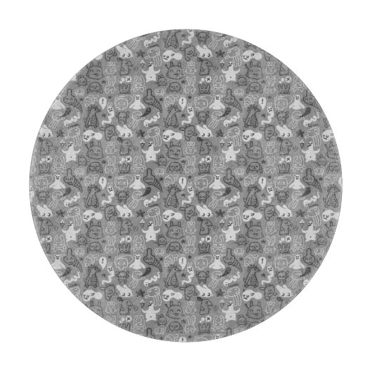 illustratie van doedels snijplank (Voorkant)