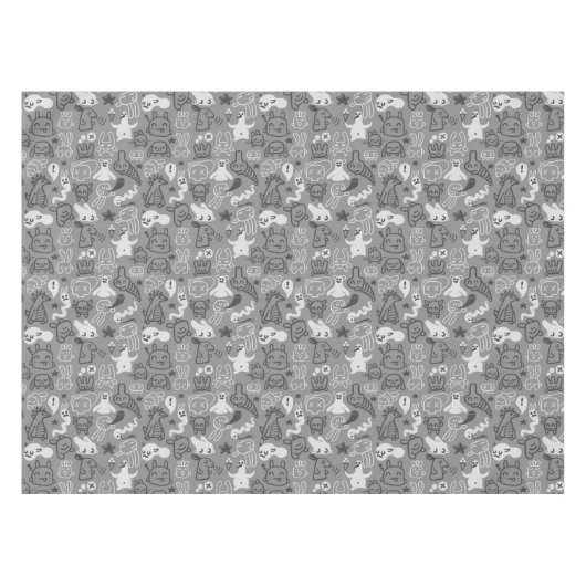 illustratie van doedels tafelkleed (Voorkant (Horizontaal))