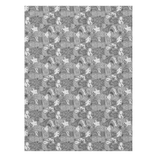 illustratie van doedels tafelkleed (Voorkant)