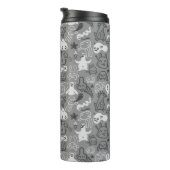 illustratie van doedels thermosbeker (Geroteerd rechts)