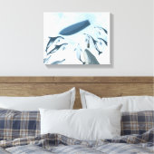 Illustratie van dolfijnen die naar een boot kijken canvas afdruk (Insitu (Slaapkamer))