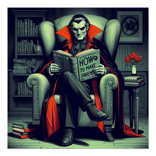 Illustratie van dracula perfect poster (Voorkant)
