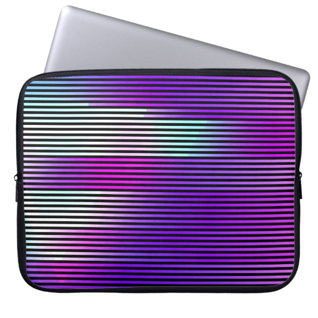 illustratie van een abstracte glitch achtergrond.  laptop sleeve (Voorkant)