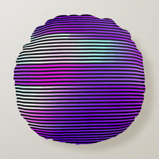 illustratie van een abstracte glitch achtergrond.  rond kussen (Voorkant)