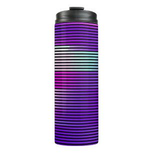 illustratie van een abstracte glitch achtergrond. thermosbeker