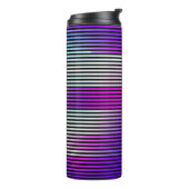 illustratie van een abstracte glitch achtergrond. thermosbeker (Gedraaid links)