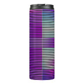 illustratie van een abstracte glitch achtergrond. thermosbeker (Achterkant)