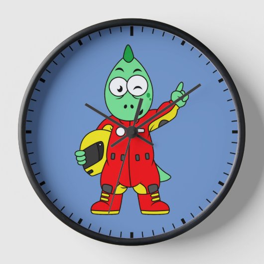 Illustratie van een Allosaurus autocoureur. (Voorkant)