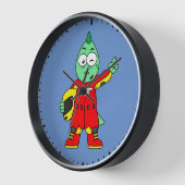 Illustratie van een Allosaurus autocoureur. (Hoek)