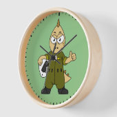 Illustratie van een Allosaurus Jet Pilot. (Hoek)