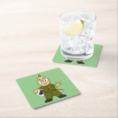 Illustratie van een Allosaurus Jet Pilot. Kartonnen Onderzetters (Insitu)