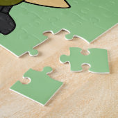 Illustratie van een Allosaurus Jet Pilot. Legpuzzel (Zijkant)