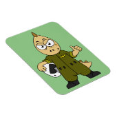 Illustratie van een Allosaurus Jet Pilot. Magneet (Rechterzijde)