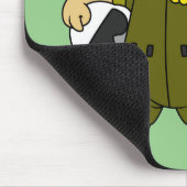 Illustratie van een Allosaurus Jet Pilot. Muismat (Hoek)