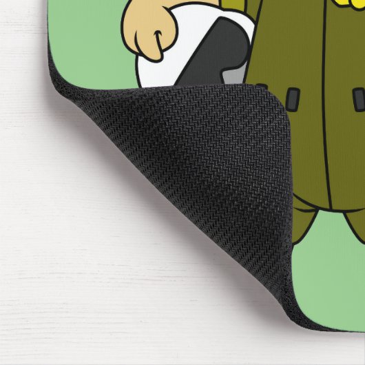 Illustratie van een Allosaurus Jet Pilot. Muismat (Hoek)