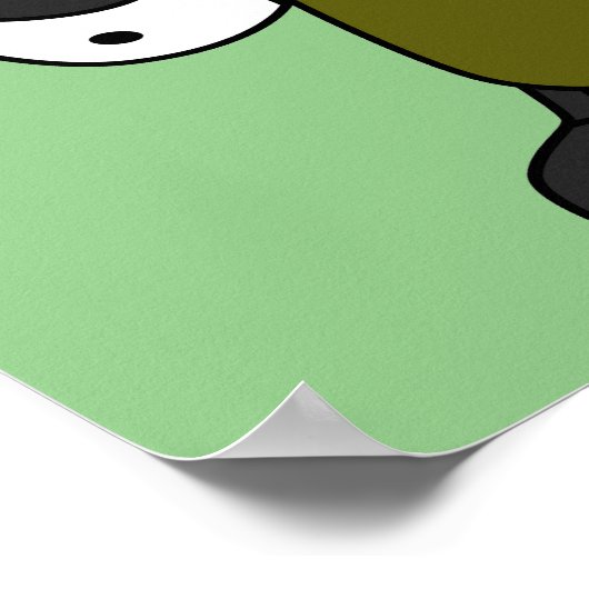 Illustratie van een Allosaurus Jet Pilot. Poster (Hoek)