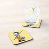 Illustratie van een Allosaurus-visser. Bier Onderzetter (Rechterzijde)