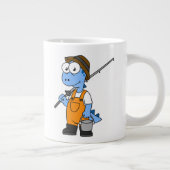 Illustratie van een Allosaurus-visser. Grote Koffiekop (Rechts)