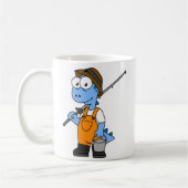 Illustratie van een Allosaurus-visser. Koffiemok (Links)