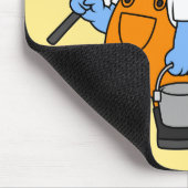 Illustratie van een Allosaurus-visser. Muismat (Hoek)