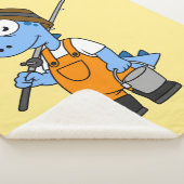 Illustratie van een Allosaurus-visser. Sherpa Deken (3/4)