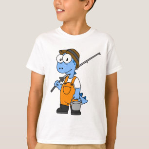 Illustratie van een Allosaurus-visser. T-shirt