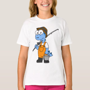 Illustratie van een Allosaurus-visser. T-shirt