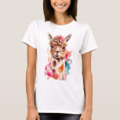 illustratie van een alpaca t-shirt (Voorkant)