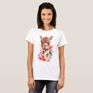 illustratie van een alpaca t-shirt