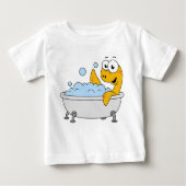 Illustratie van een badend monster van Loch Ness. (Voorkant)