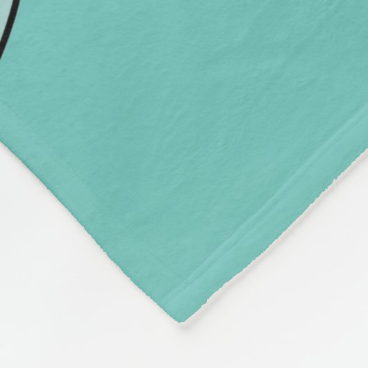 Illustratie van een badend monster van Loch Ness. Fleece Deken (Hoek)