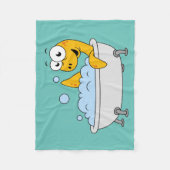 Illustratie van een badend monster van Loch Ness. Fleece Deken (Voorkant)